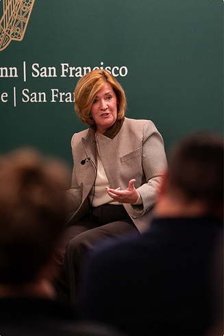 Adaire Fox-Martin with Trinty University in San Francisco