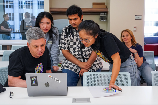 Atmospheric photography of a high-end corporate event at Microsoft in a San Francisco venue