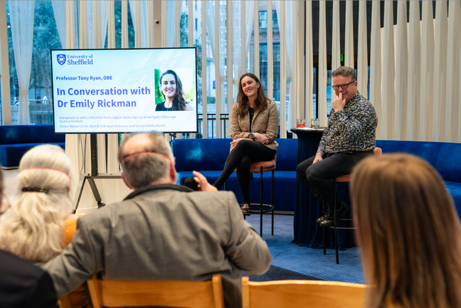 Speakers presenting at a panel or symposium for a cultural or academic organization