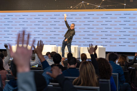 Corporate event photography featuring professionals networking and engaging in San Francisco, by Nico Hend Photography.