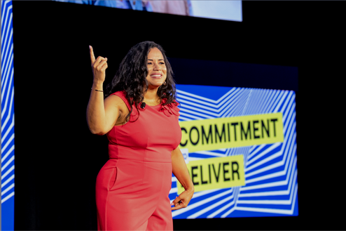 Corporate event photography featuring professionals networking and engaging in San Francisco, by Nico Hend Photography.

