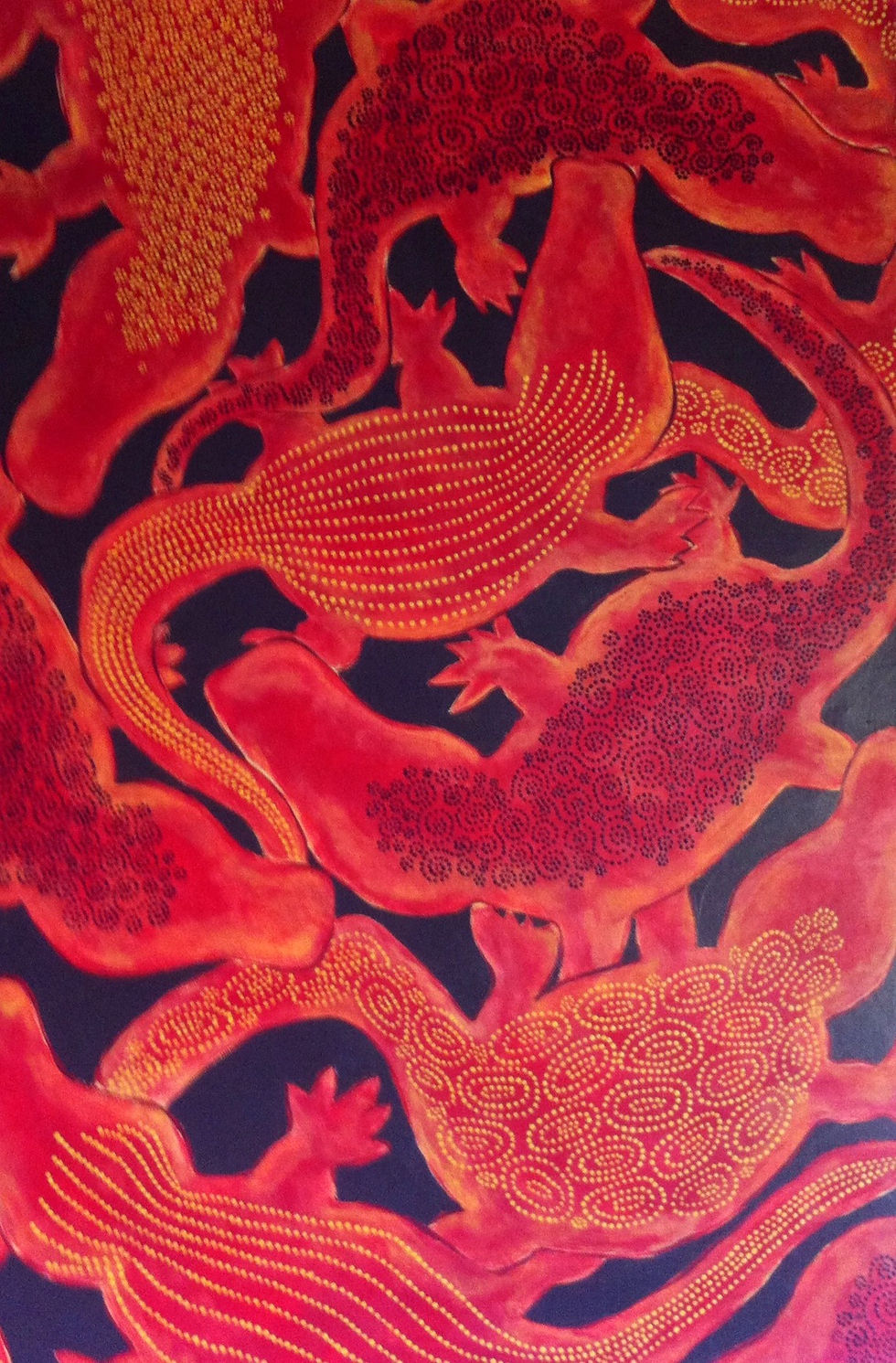Red Crocodiles  -SOLD-