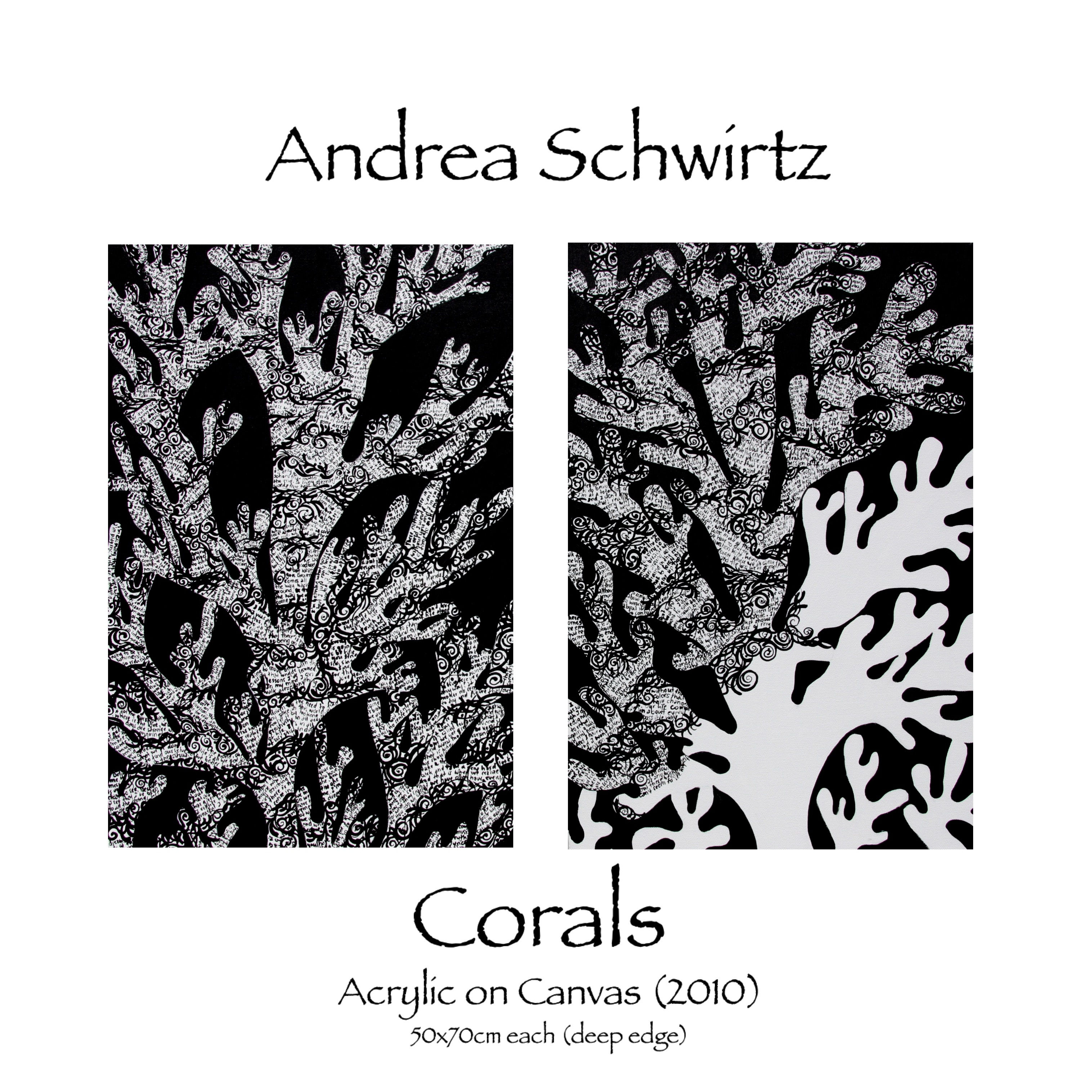 Black and white Corrals, Diptic  -SOLD-