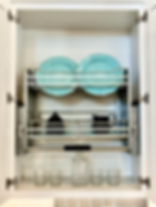 Pull down shelf with Gray nano plating