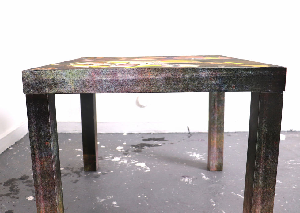 CMYK screen print table art