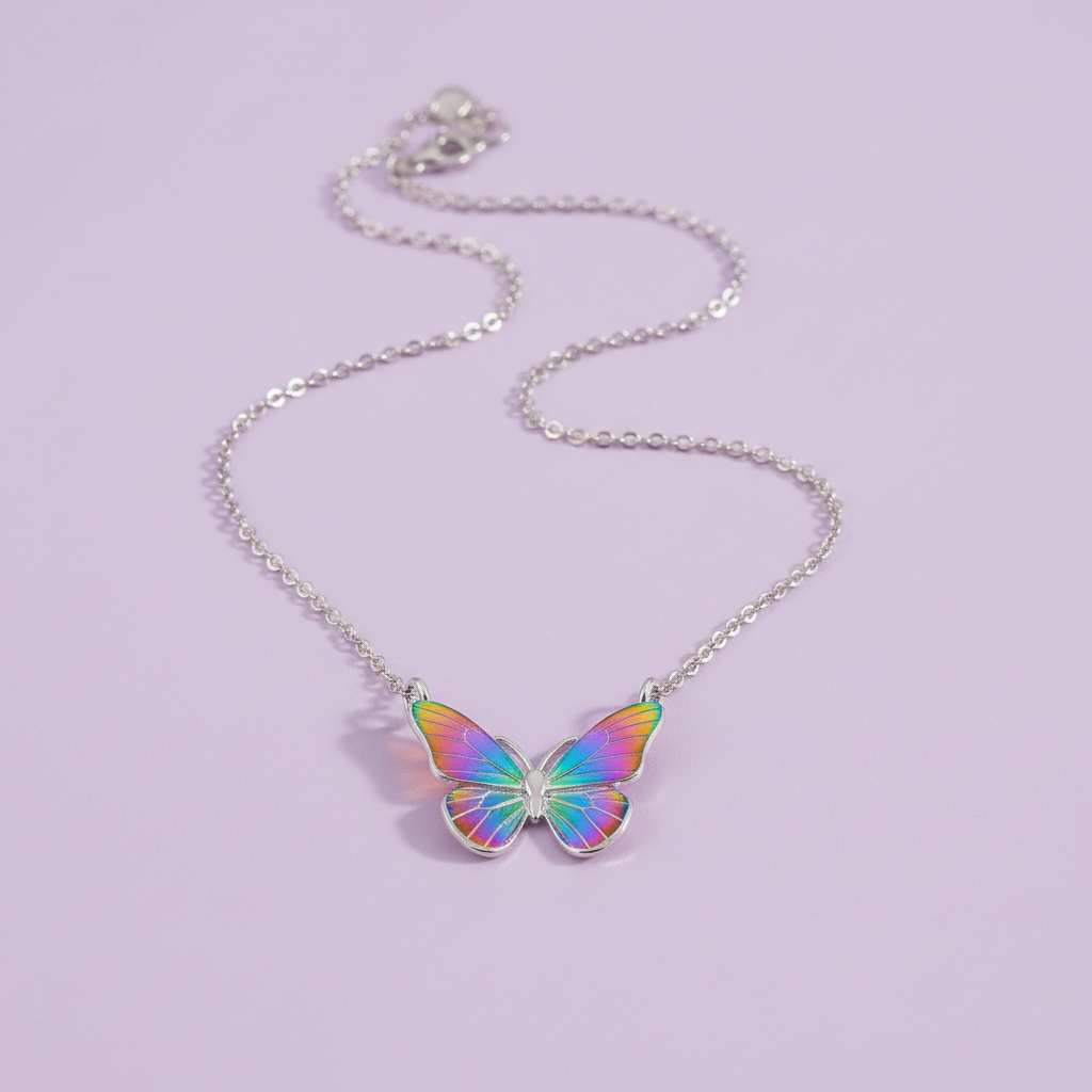 Y2K Butterfly Pendant Necklace