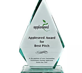 The Appleseed Award for Best Pitch is for entrepreneurs to validate their ideas, have the opportunity to network with potential investors and industry experts on the Demo Day.