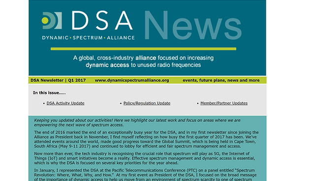 News on the increasing dynamic access to unused radio frequencies globally.