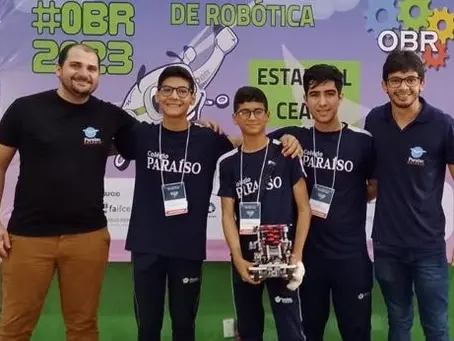 A equipe de Robótica do Colégio Paraíso é Campeã Estadual de Olimpíadas Brasileira de Robótica