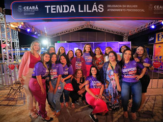 Expocrato recebe a visita da vice-governadora Jade Romero durante a ação da Tenda Lilás