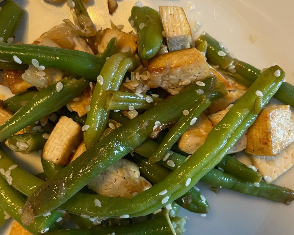 Grüne Bohnen mit Tofu | Genusspraxis