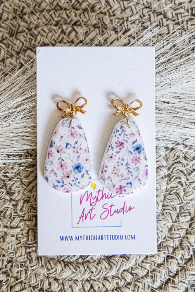 Petal Whisper Bow Teardrop Dangles
