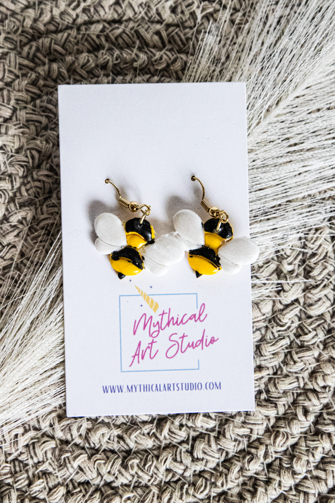 Busy Bee Dangle Earrings