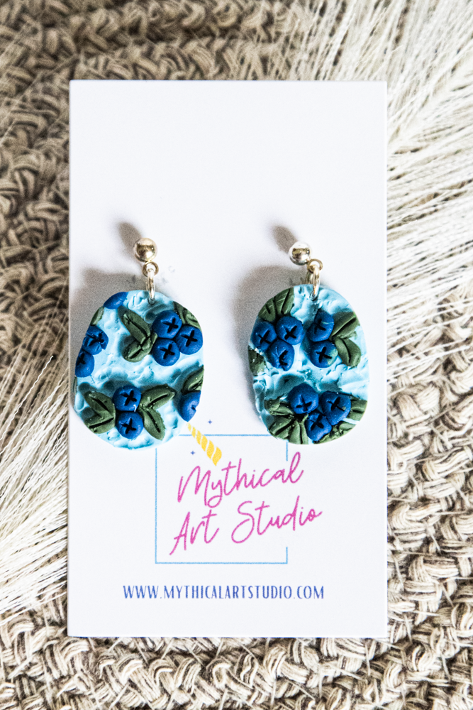 Thumbnail: Blueberry Grove Dangle Earrings