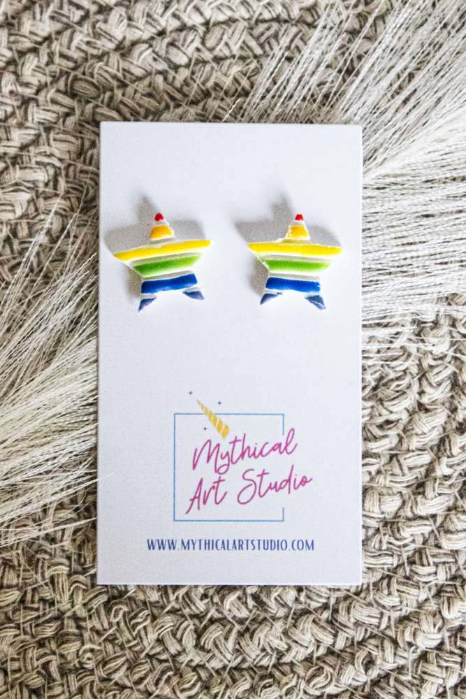 Rainbow Way Studs