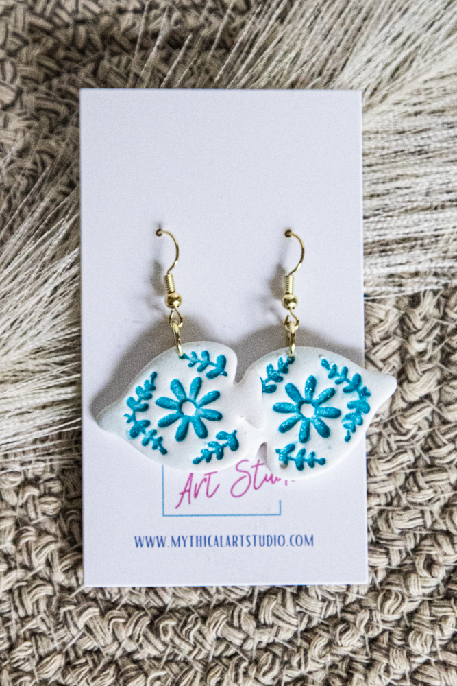 Floral Tide Fish Dangles
