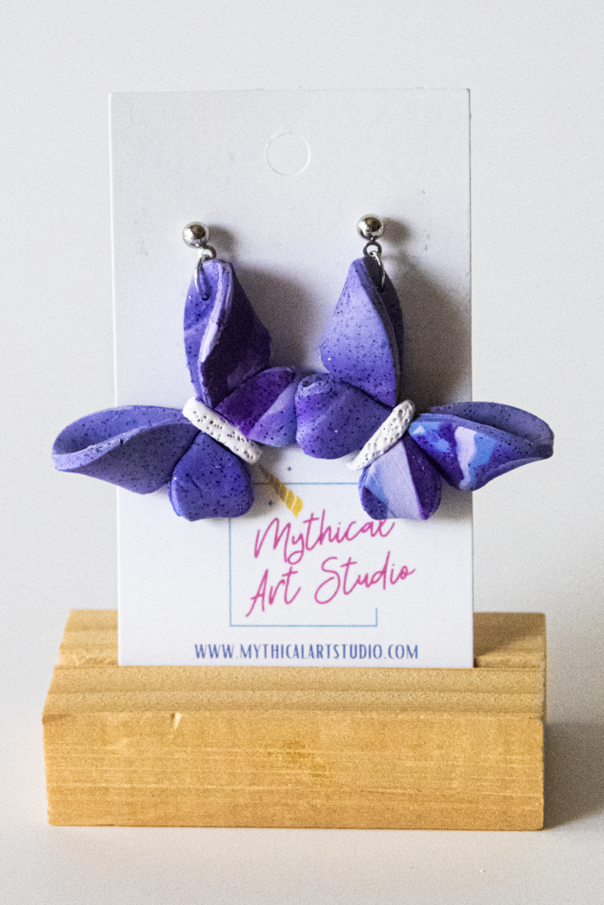 Thumbnail: Sculpted Butterfly Dangles
