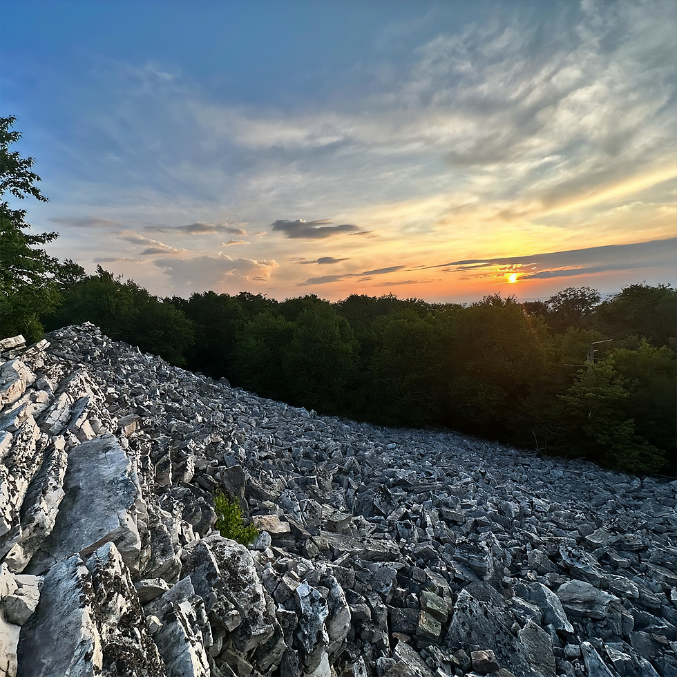 Jackson Trail at sunrise.