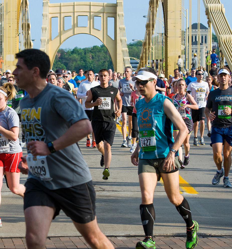 My first marathon at Pittsburgh just one month prior to my first 50K.