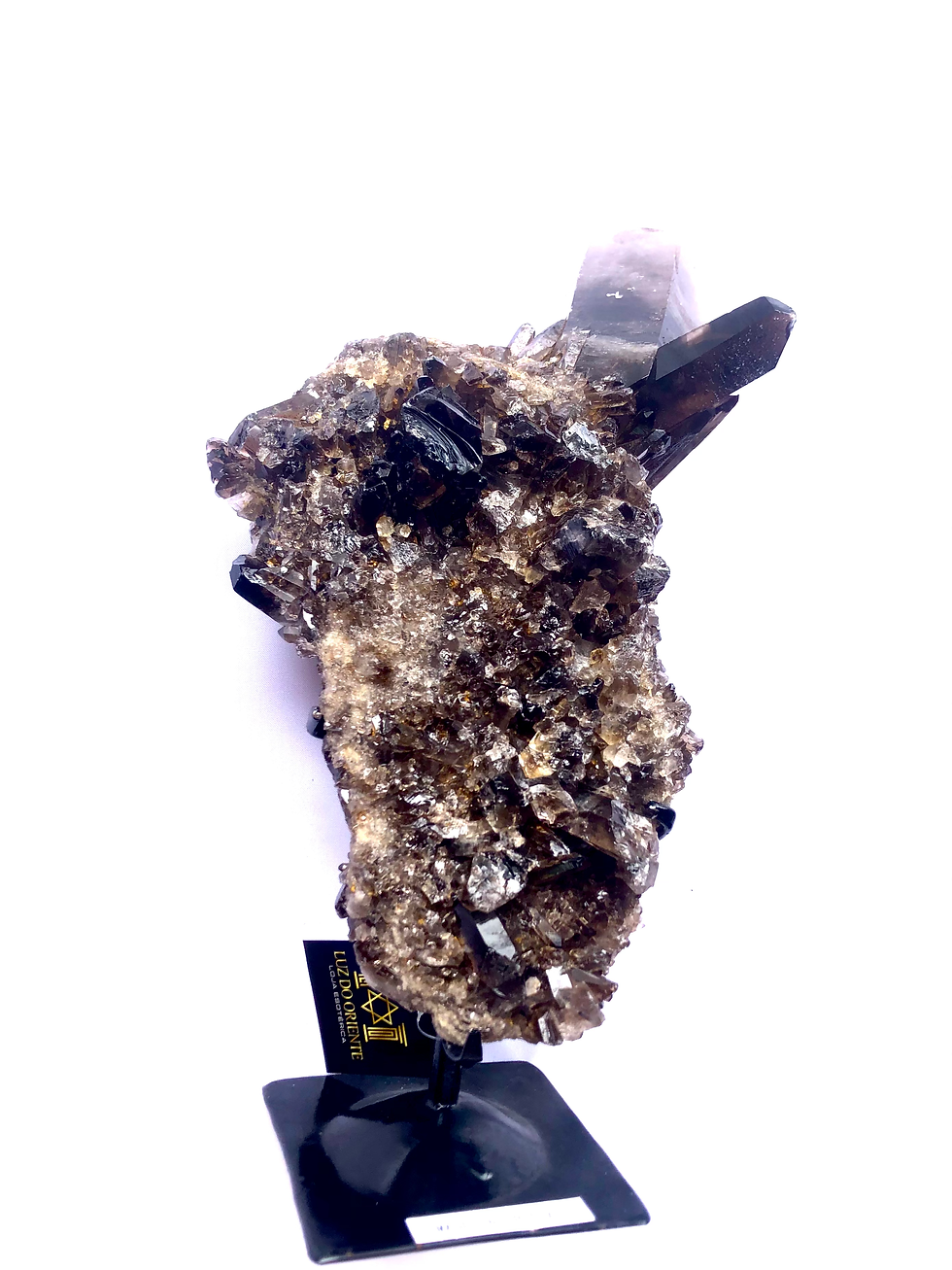 Quartzo Fumê Na Base De Ferro