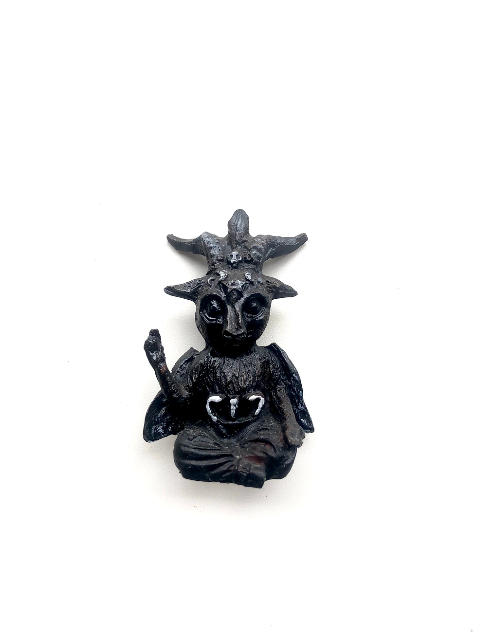 Mini Estátua Baphomet – Decorativa para Mesa e Altar | 10 cm