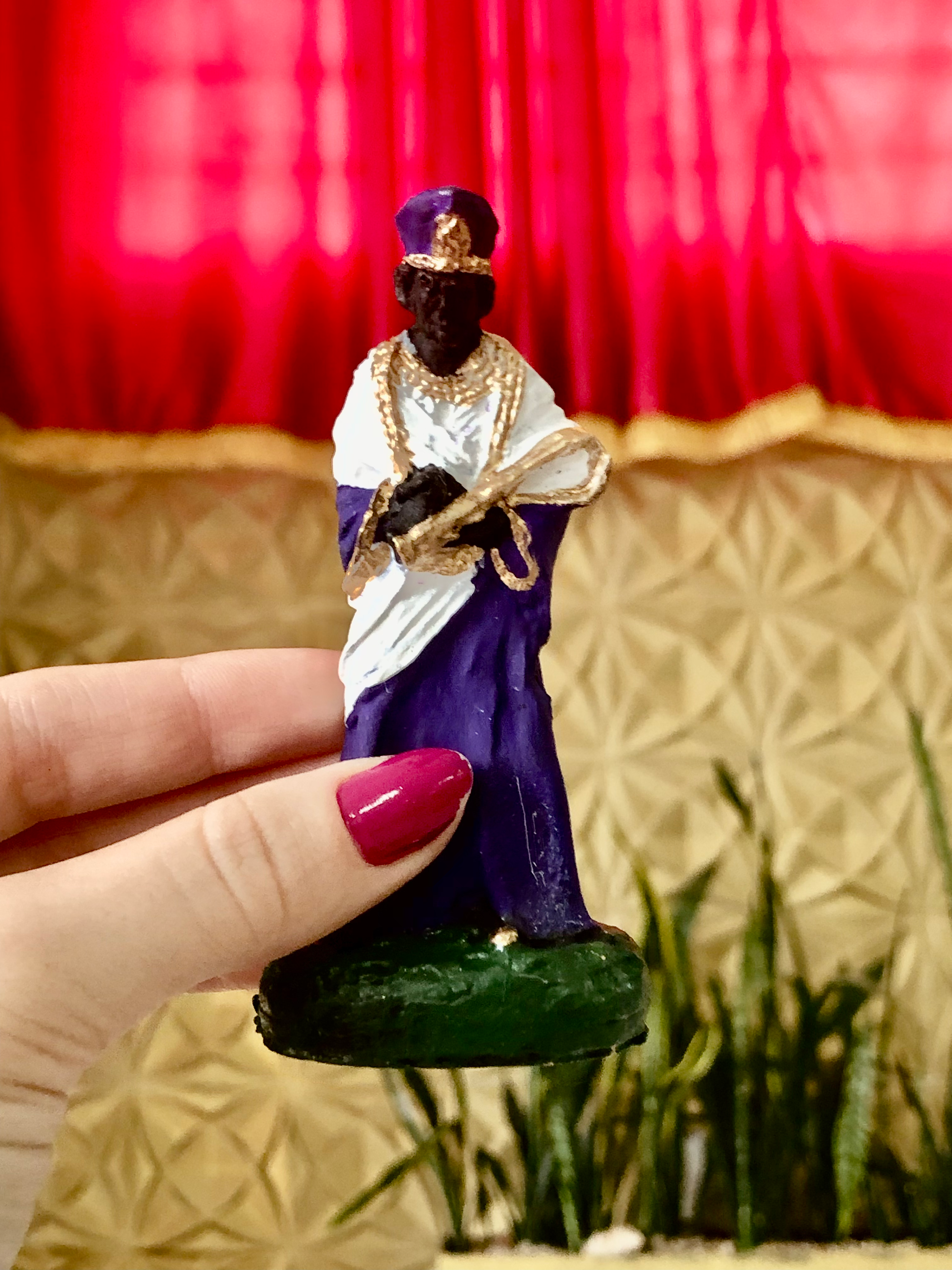 Imagem de Nanã em Miniatura | Em Gesso - 9cm