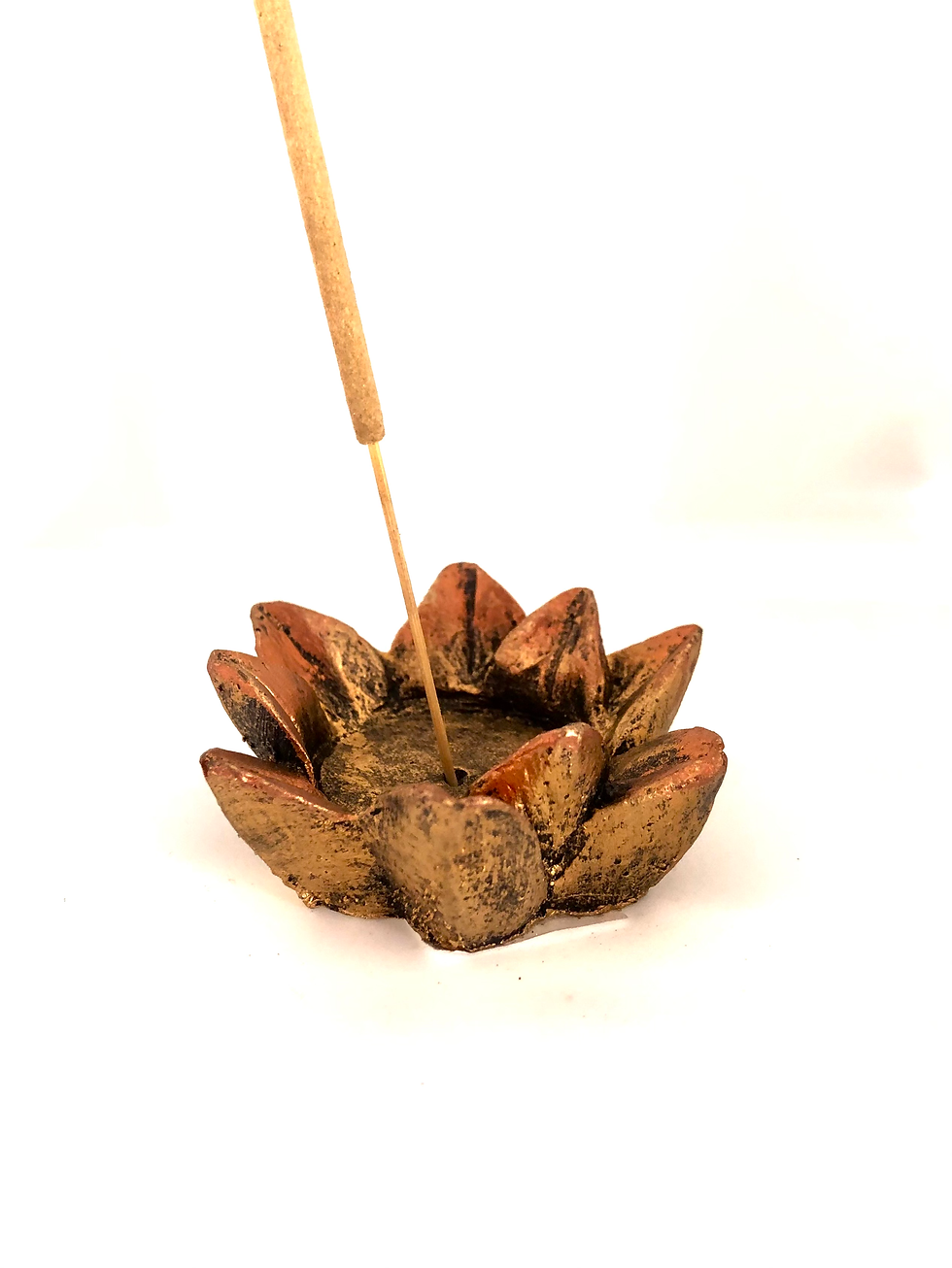 Incensário Flor de Lótus Rústica