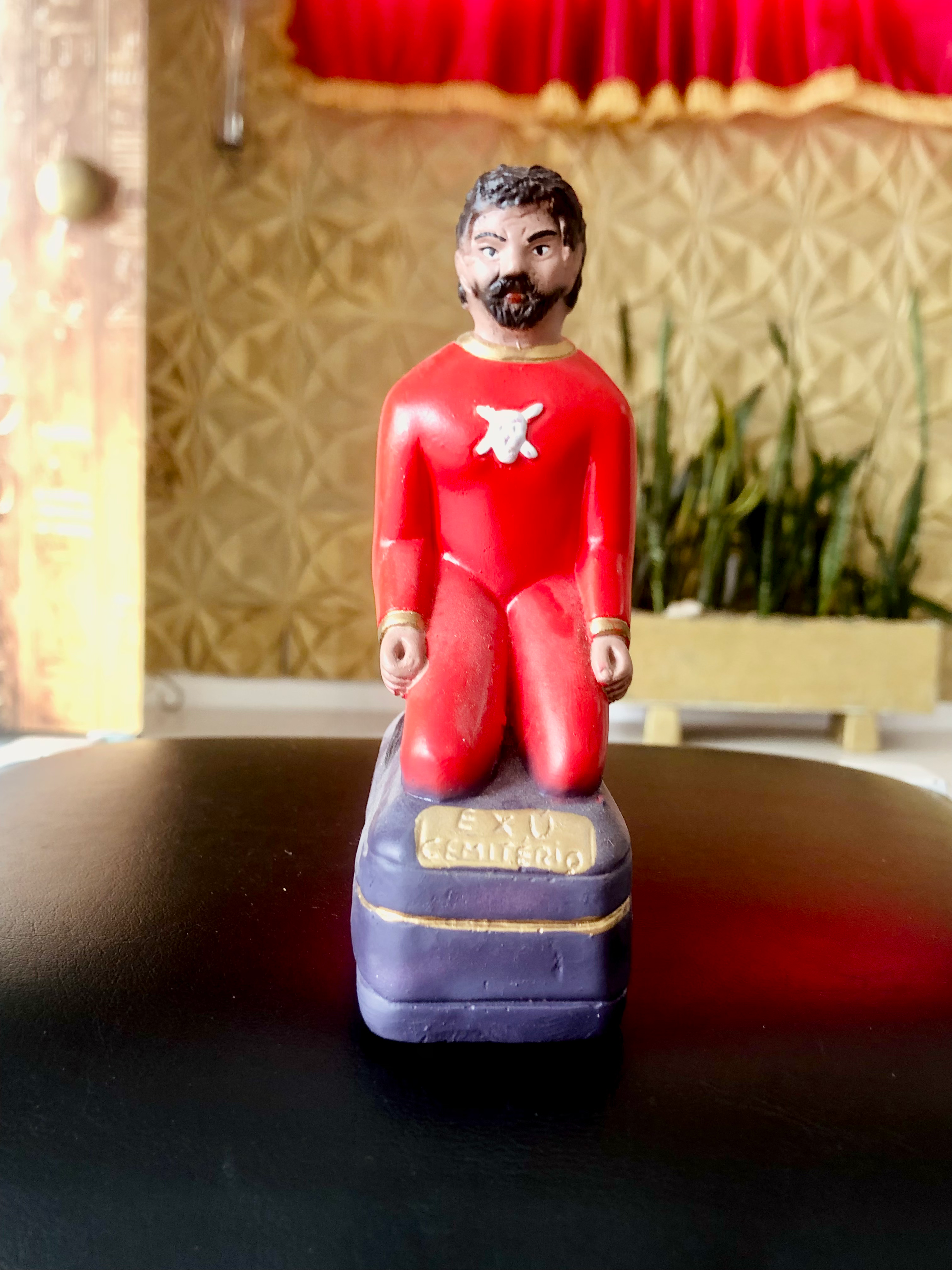 Imagem Exu Cemitério | Em Gesso - 20cm