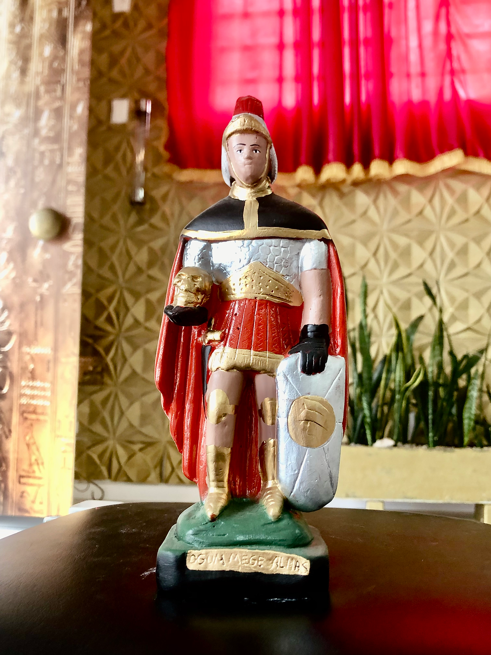 Imagem Ogum Mege Almas | Em Gesso - 20cm