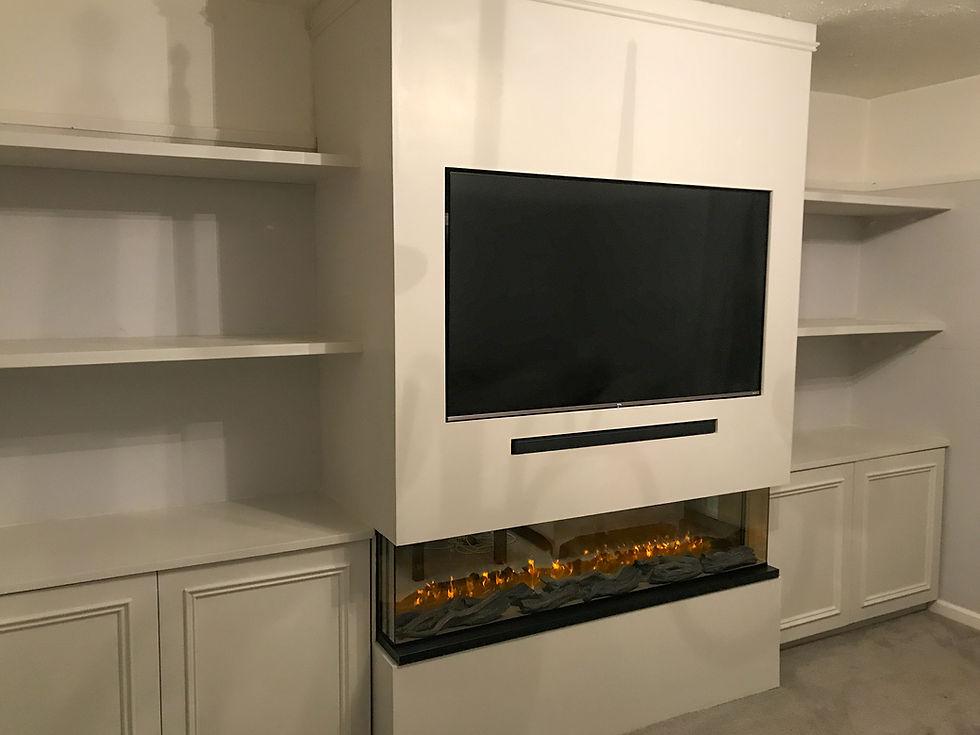 Alcove media wall
