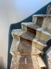 Corner stair treads need replacing
