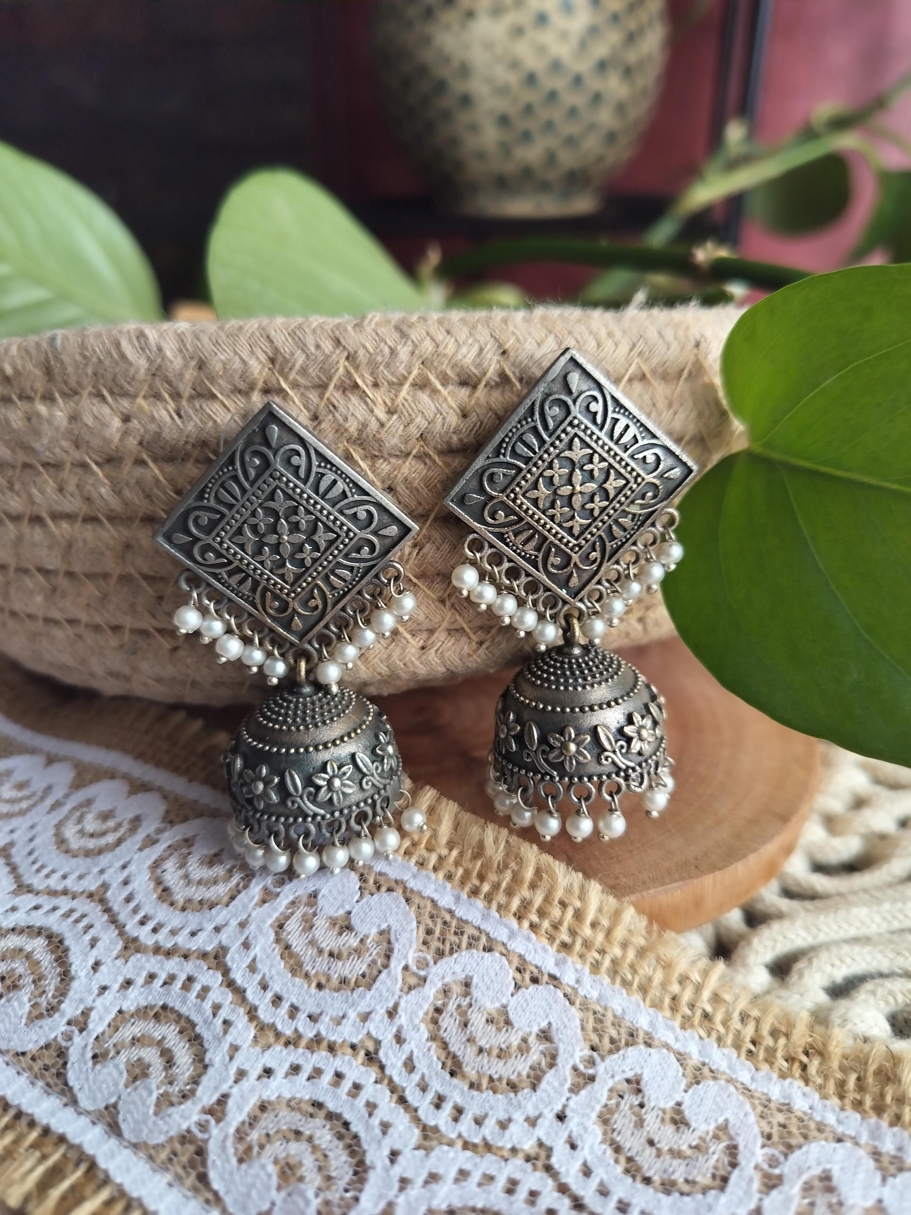 Mythili Brass Jhumkas