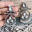 Thumbnail: Anuragini Brass Silver Polished Earrings