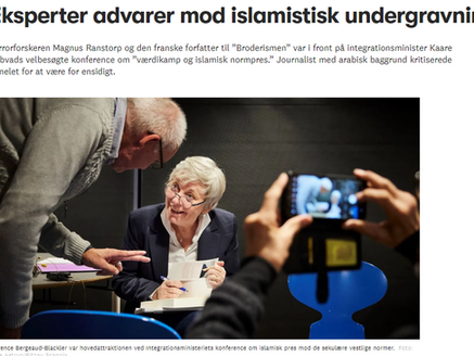 "Les experts mettent en garde contre la subversion islamiste", Altinget (DK)