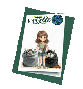 animated greeting card - earth day