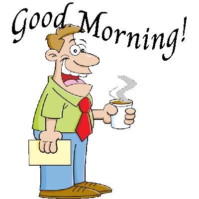 animated Word Art sticker Good Morning