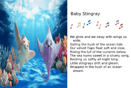 AI animated cards - ocean baby animals