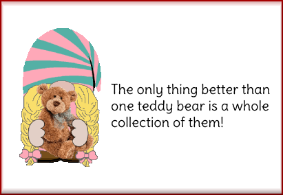 animated me & my teddy bear card