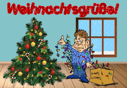 animated Xmas greeting cards in German
