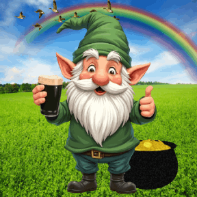 animated gnome - St. Patrick's Day