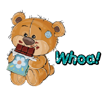 animated teddy bear sticker