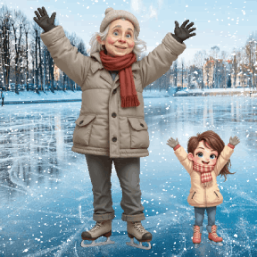 animated senior ice skating