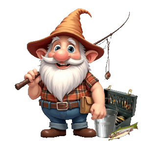 gnome - gone fishing