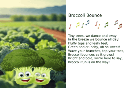 AI animated cards - fruits & veggies