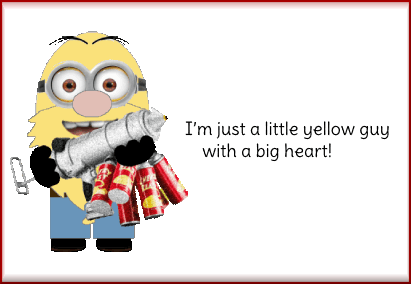 animated minion gnome card