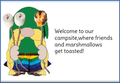 animated camping gnome card