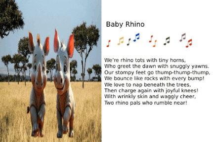AI animated cards - Savanna baby animals