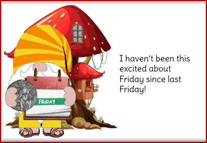 Days of the Week Gnome card