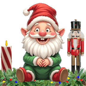 animated gnome on a shelf