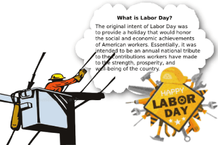 animated Labor/Labour Day cards